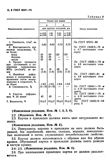 гост 9347-74 картон